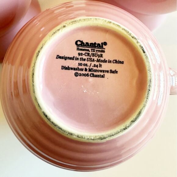 Chantal Vintage Set of 3 Pieces Coffee Tea Mugs and Creamer - Picture 4 of 6